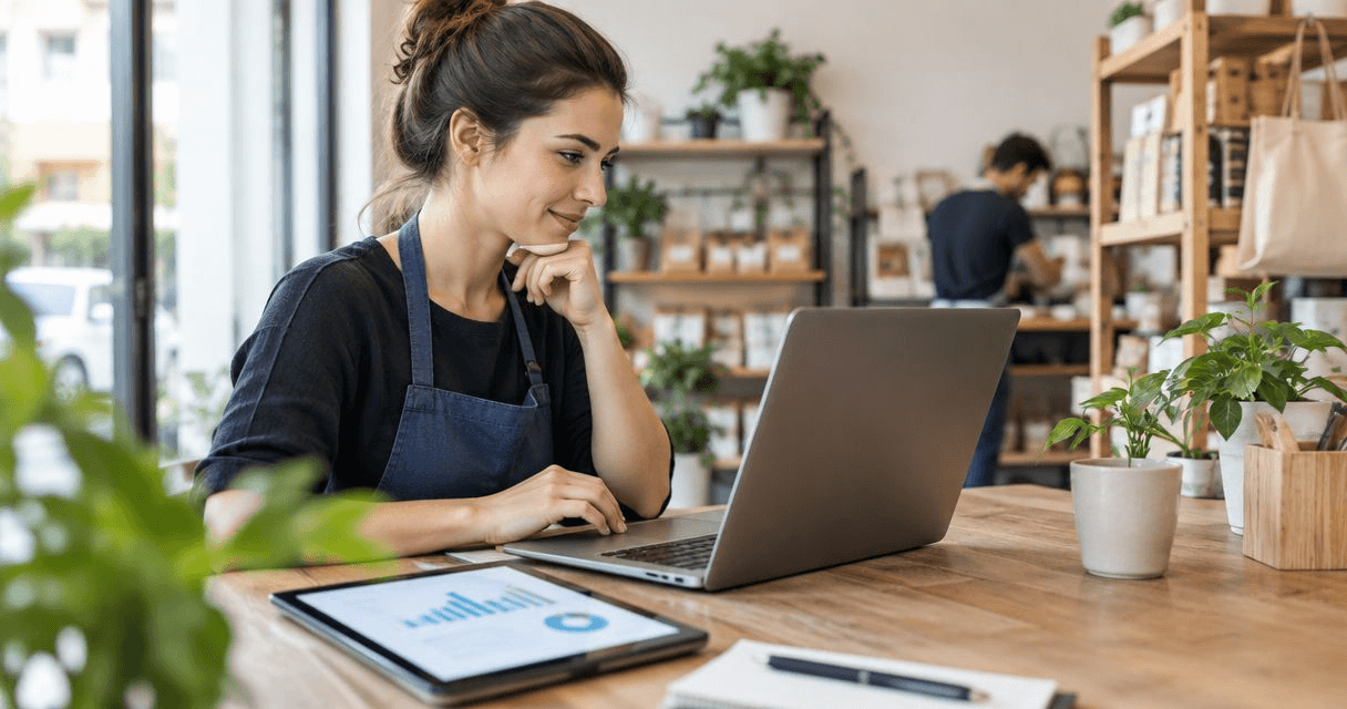 Local business owner meeting with a freelance SEO expert