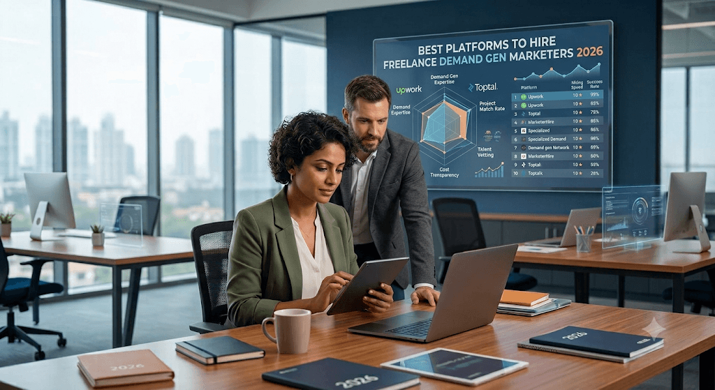 Best platforms to hire freelance demand gen marketers 2026